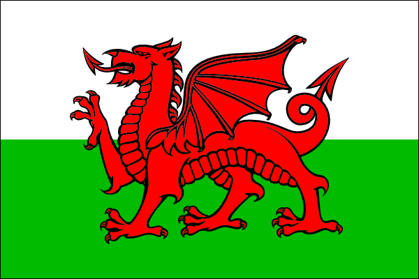 The flag of Wales