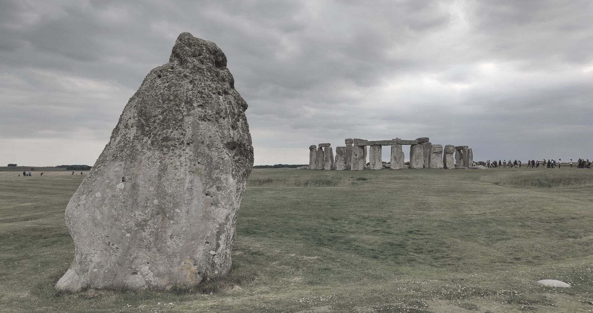 Stonehenge seen from the Heel stone